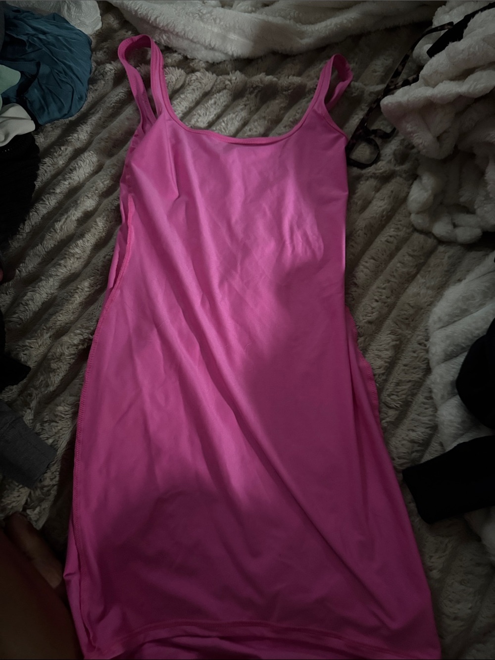 SKIMS Hot Pink Tank Slip